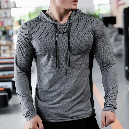"Ultimate Fitness Gear: Men's Sport Hoodie and Joggers Set"